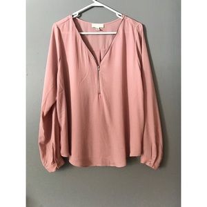 Forever 21 zip blouse